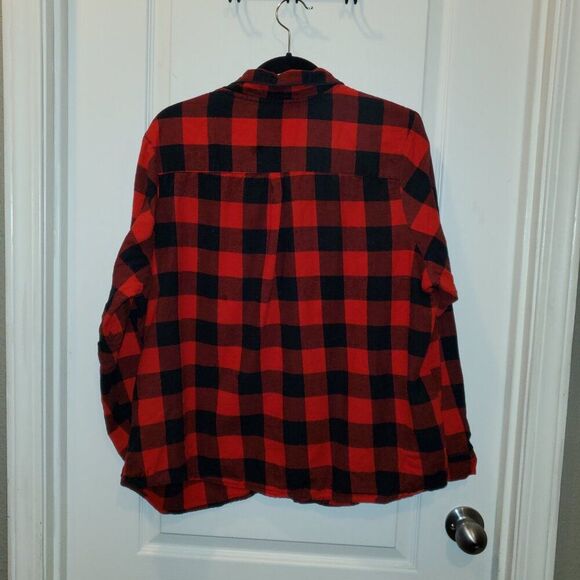 Red & Black Buffalo Plaid 100% Cotton PJ Set XXL - Picture 4 of 9